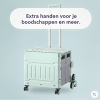 Opvouwbare Trolley — Moeiteloos Tillen van Zware Tassen, Boodschappen & Voor Dagelijks Gebruik